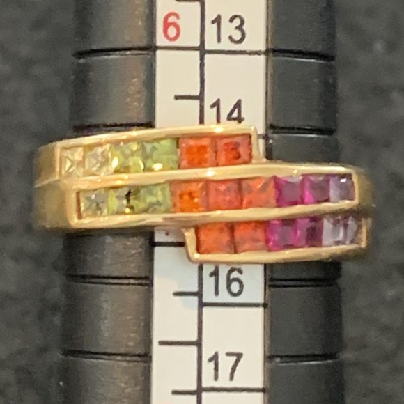 💍 Rainbow Ring - Size 7 - Picture 1 of 3